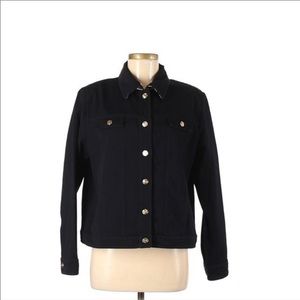Gorgeous St John sport black denim jacket